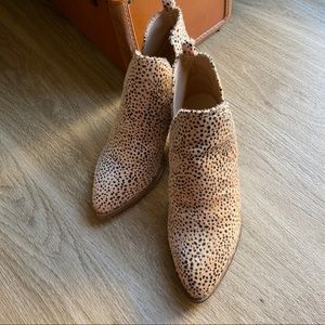 Leopard Print Booties - Size 8